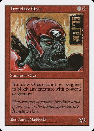 Ironclaw Orcs [Fifth Edition] MTG Single Magic: The Gathering  | Multizone: Comics And Games
