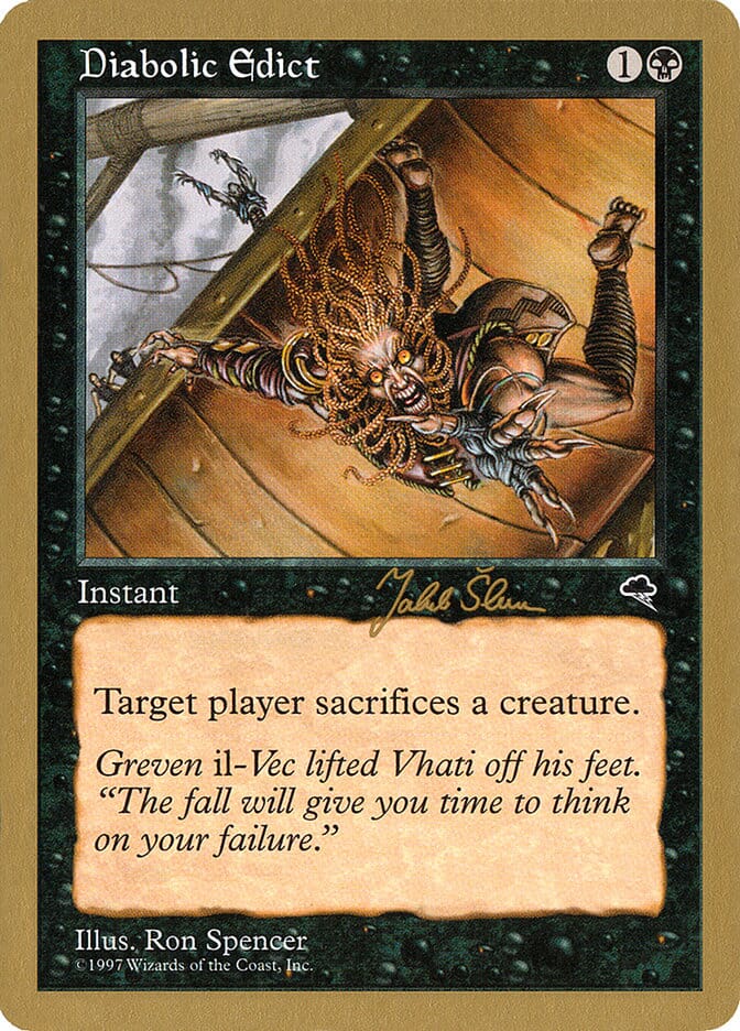 Diabolic Edict (Jakub Slemr) [World Championship Decks 1999] MTG Single Magic: The Gathering  | Multizone: Comics And Games