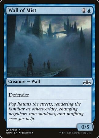 Wall of Mist [Guilds of Ravnica] MTG Single Magic: The Gathering  | Multizone: Comics And Games