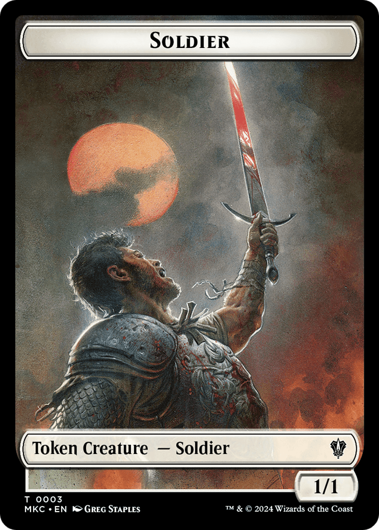 Soldier // Kobolds of Kher Keep Double-Sided Token [Murders at Karlov Manor Commander Tokens] MTG Single Magic: The Gathering  | Multizone: Comics And Games