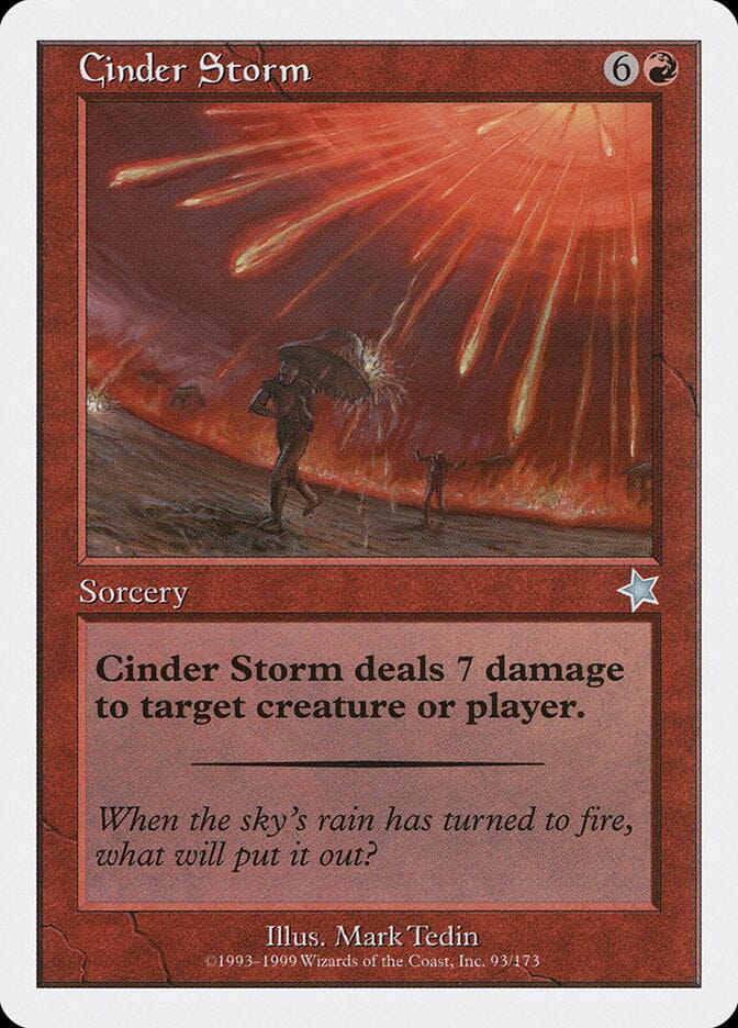 Cinder Storm [Starter 1999] MTG Single Magic: The Gathering  | Multizone: Comics And Games