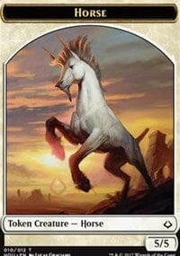 Horse // Warrior Double-sided Token [Hour of Devastation Tokens] MTG Single Magic: The Gathering  | Multizone: Comics And Games