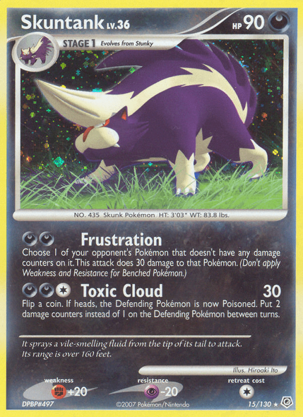 Skuntank (15/130) [Diamond & Pearl: Base Set] Pokemon Single Pokémon  | Multizone: Comics And Games