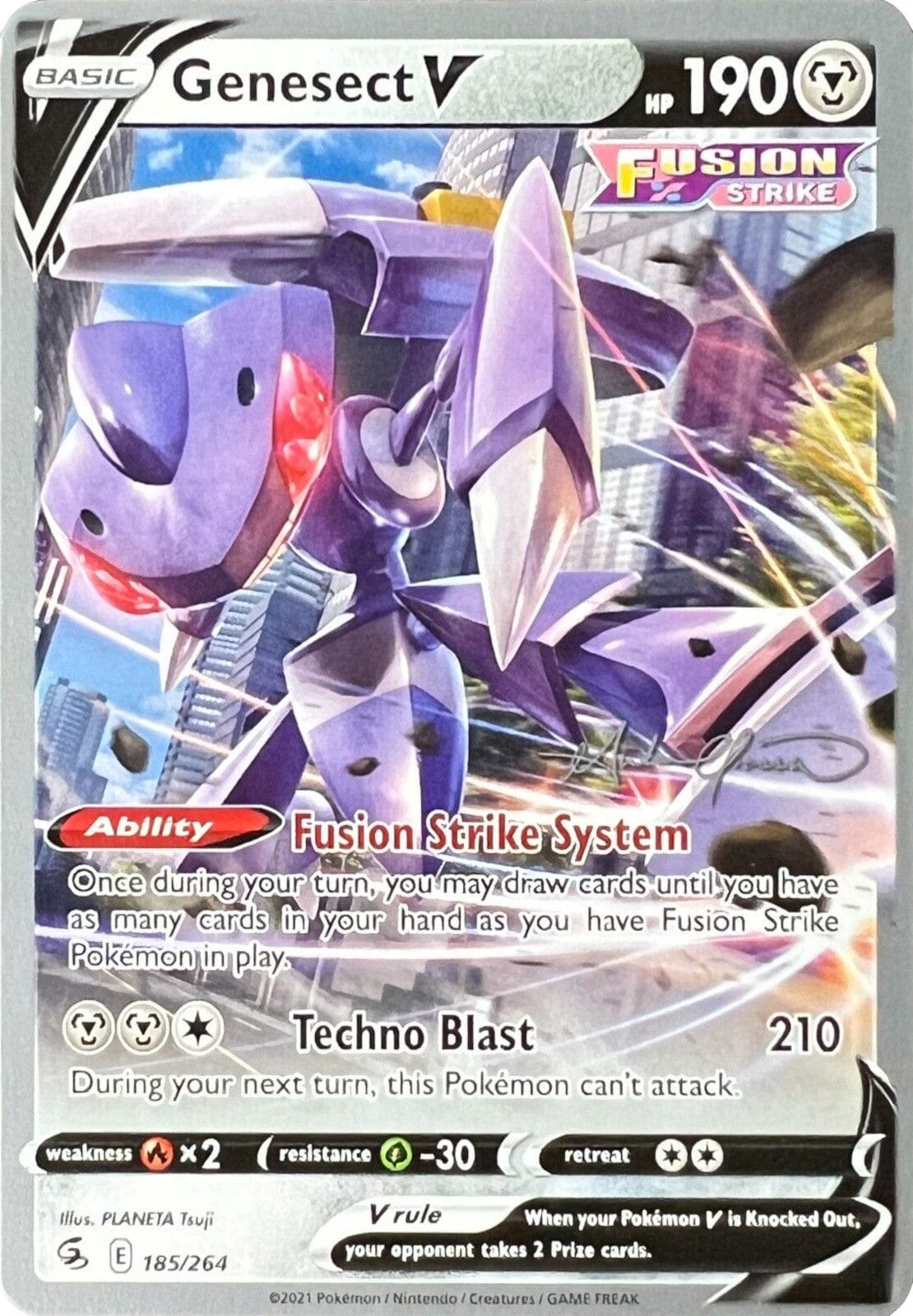 Genesect V (185/264) (The Shape of Mew - Andre Chiasson) [World Championships 2022] Pokemon Single Pokémon  | Multizone: Comics And Games