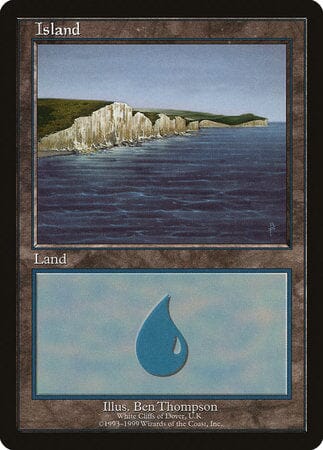 Island - White Cliffs of Dover [European Land Program] MTG Single Magic: The Gathering  | Multizone: Comics And Games