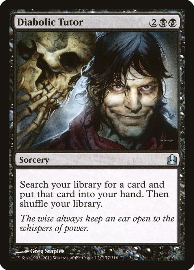Diabolic Tutor [Commander 2011] MTG Single Magic: The Gathering  | Multizone: Comics And Games