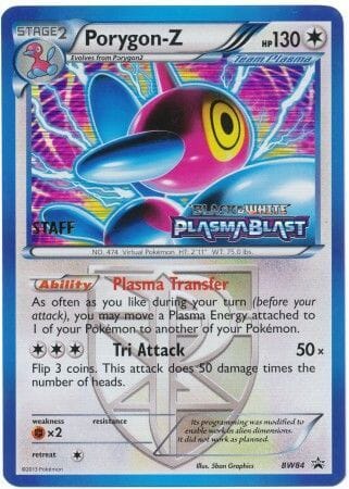 Porygon Z (BW84) (Team Plasma) (Staff Prerelease Promo) [Black & White: Black Star Promos] Pokemon Single Pokémon  | Multizone: Comics And Games