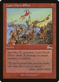 Last-Ditch Effort [Urza's Legacy] MTG Single Magic: The Gathering  | Multizone: Comics And Games