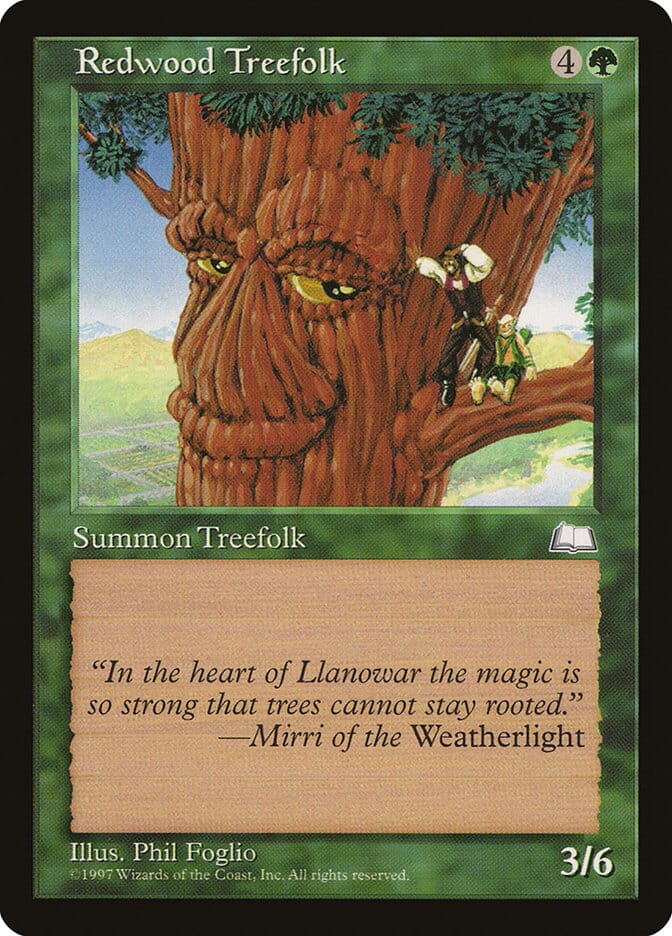 Redwood Treefolk [Weatherlight] MTG Single Magic: The Gathering  | Multizone: Comics And Games