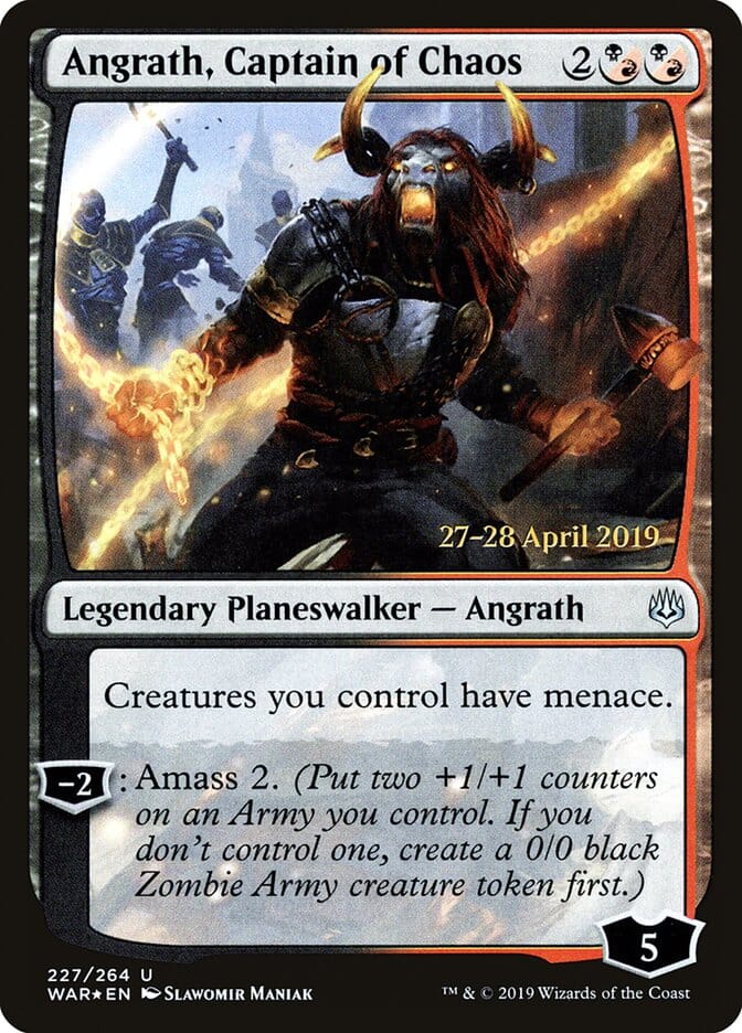 Angrath, Captain of Chaos [War of the Spark Prerelease Promos] MTG Single Magic: The Gathering  | Multizone: Comics And Games