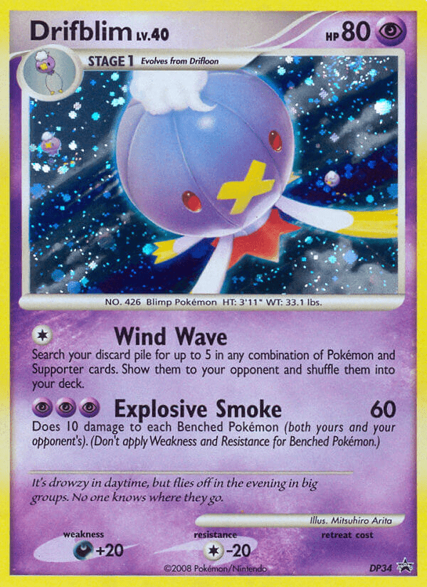 Drifblim (DP34) [Diamond & Pearl: Black Star Promos] Pokemon Single Pokémon  | Multizone: Comics And Games