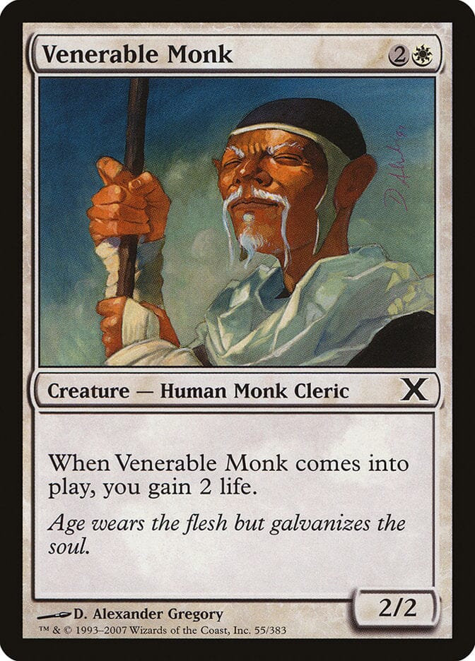 Venerable Monk [Tenth Edition] MTG Single Magic: The Gathering  | Multizone: Comics And Games