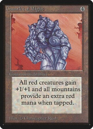 Gauntlet of Might [Limited Edition Beta] MTG Single Magic: The Gathering  | Multizone: Comics And Games