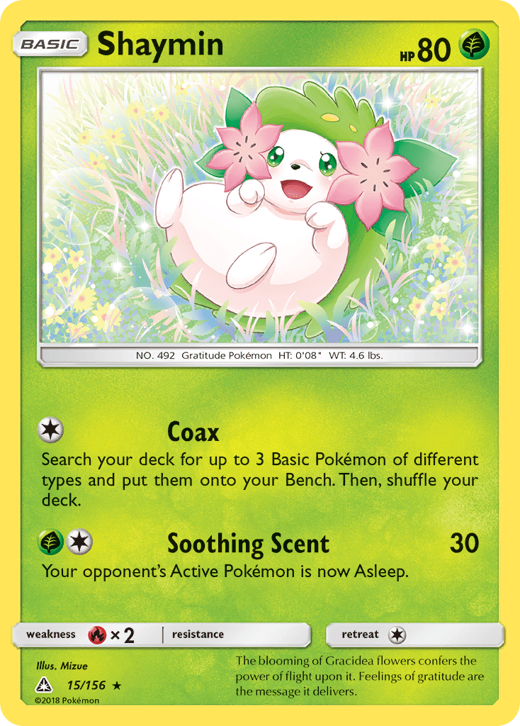 Shaymin (15/156) [Sun & Moon: Ultra Prism] Pokemon Single Pokémon  | Multizone: Comics And Games