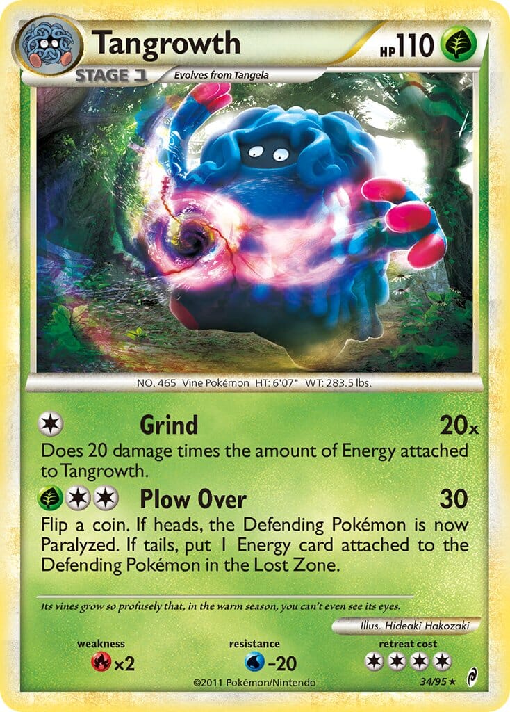 Tangrowth (34/95) (Theme Deck Exclusive) [HeartGold & SoulSilver: Call of Legends] Pokemon Single Pokémon  | Multizone: Comics And Games