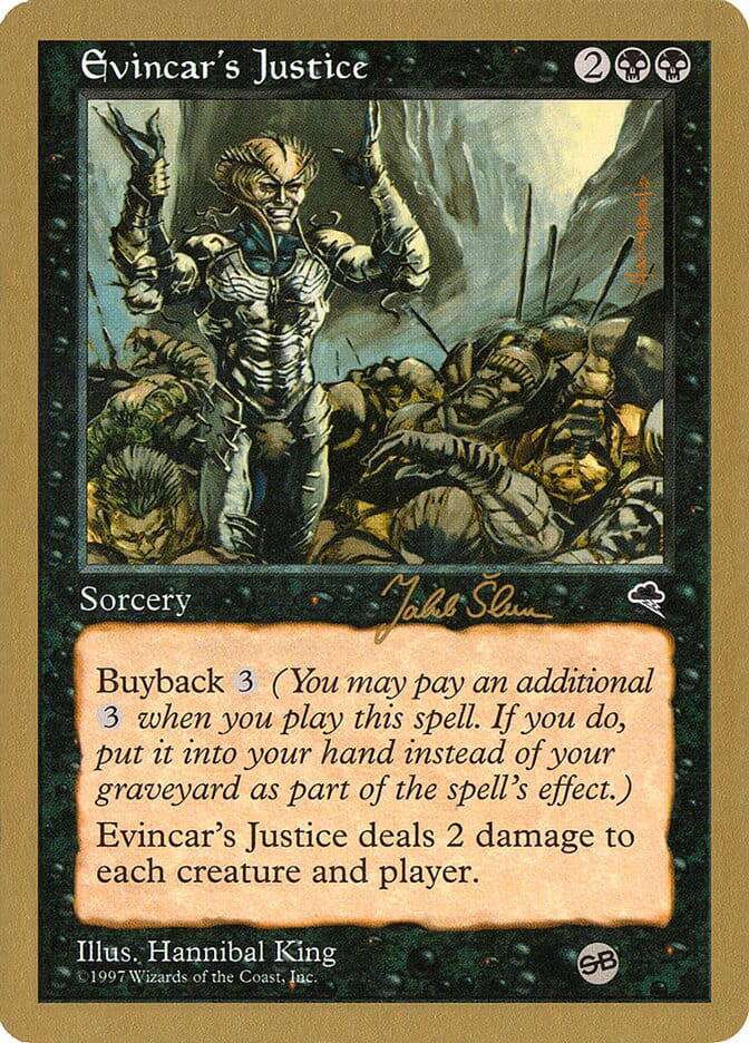 Evincar's Justice (Jakub Slemr) (SB) [World Championship Decks 1999] MTG Single Magic: The Gathering  | Multizone: Comics And Games