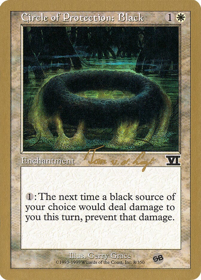 Circle of Protection: Black (Tom van de Logt) (SB) [World Championship Decks 2000] MTG Single Magic: The Gathering  | Multizone: Comics And Games