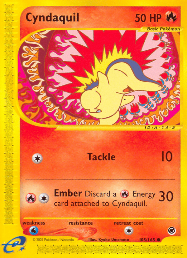 Cyndaquil (105/165) [Expedition: Base Set] Pokemon Single Pokémon  | Multizone: Comics And Games