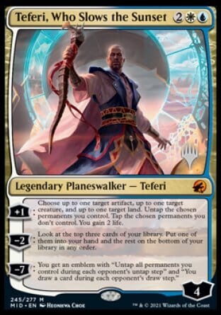 Teferi, Who Slows the Sunset (Promo Pack) [Innistrad: Midnight Hunt Promos] MTG Single Magic: The Gathering  | Multizone: Comics And Games