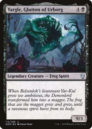 Yargle, Glutton of Urborg [Dominaria] MTG Single Magic: The Gathering  | Multizone: Comics And Games