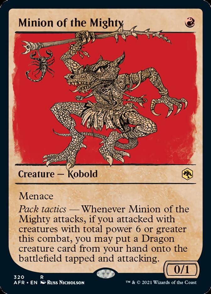 Minion of the Mighty (Showcase) [Dungeons & Dragons: Adventures in the Forgotten Realms] MTG Single Magic: The Gathering  | Multizone: Comics And Games