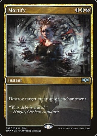 Mortify [Ravnica Allegiance Promos] MTG Single Magic: The Gathering  | Multizone: Comics And Games