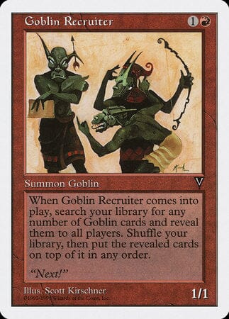 Goblin Recruiter [Anthologies] MTG Single Magic: The Gathering  | Multizone: Comics And Games