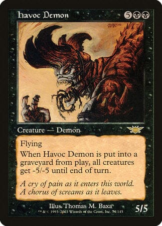 Havoc Demon [Legions] MTG Single Magic: The Gathering  | Multizone: Comics And Games