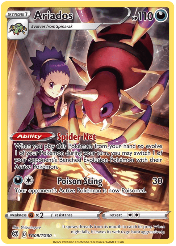Ariados (TG09/TG30) [Sword & Shield: Brilliant Stars] Pokemon Single Pokémon  | Multizone: Comics And Games