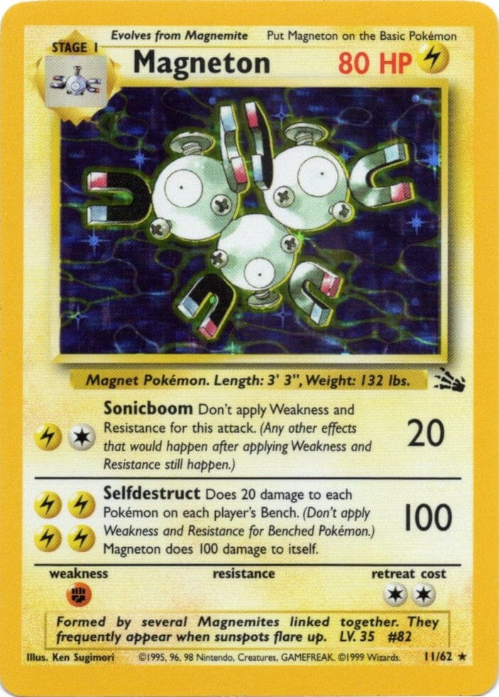 Magneton (11/62) [Fossil Unlimited] Pokemon Single Pokémon  | Multizone: Comics And Games