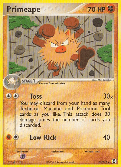 Primeape (28/112) [EX: FireRed & LeafGreen] Pokemon Single Pokémon  | Multizone: Comics And Games