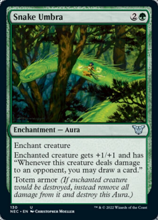 Snake Umbra [Kamigawa: Neon Dynasty Commander] MTG Single Magic: The Gathering  | Multizone: Comics And Games