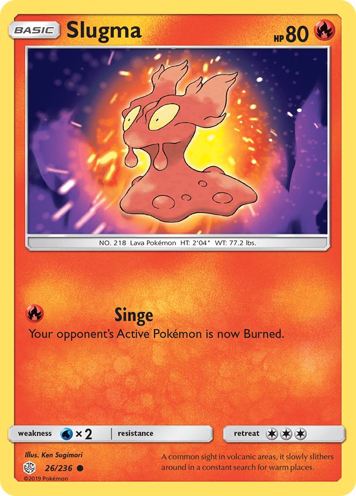 Slugma (26/236) [Sun & Moon: Cosmic Eclipse] Pokemon Single Pokémon  | Multizone: Comics And Games