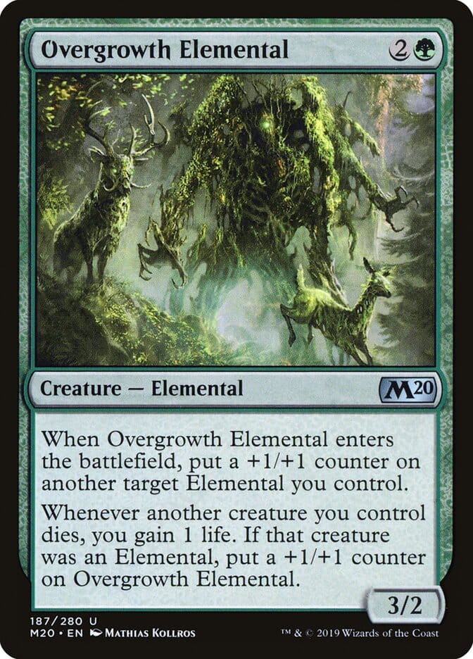 Overgrowth Elemental [Core Set 2020] MTG Single Magic: The Gathering  | Multizone: Comics And Games