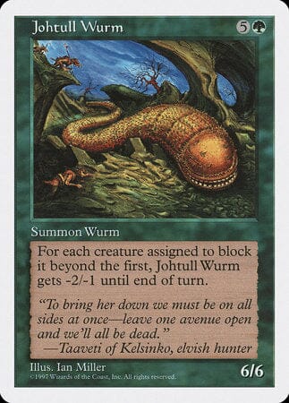 Johtull Wurm [Fifth Edition] MTG Single Magic: The Gathering  | Multizone: Comics And Games