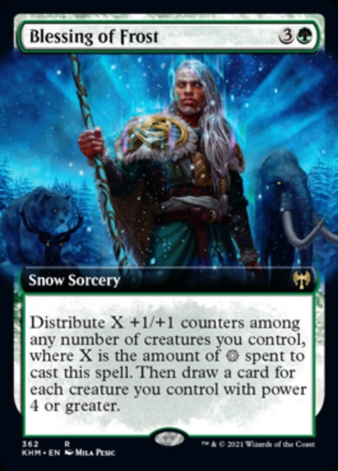 Blessing of Frost (Extended Art) [Kaldheim] MTG Single Magic: The Gathering  | Multizone: Comics And Games