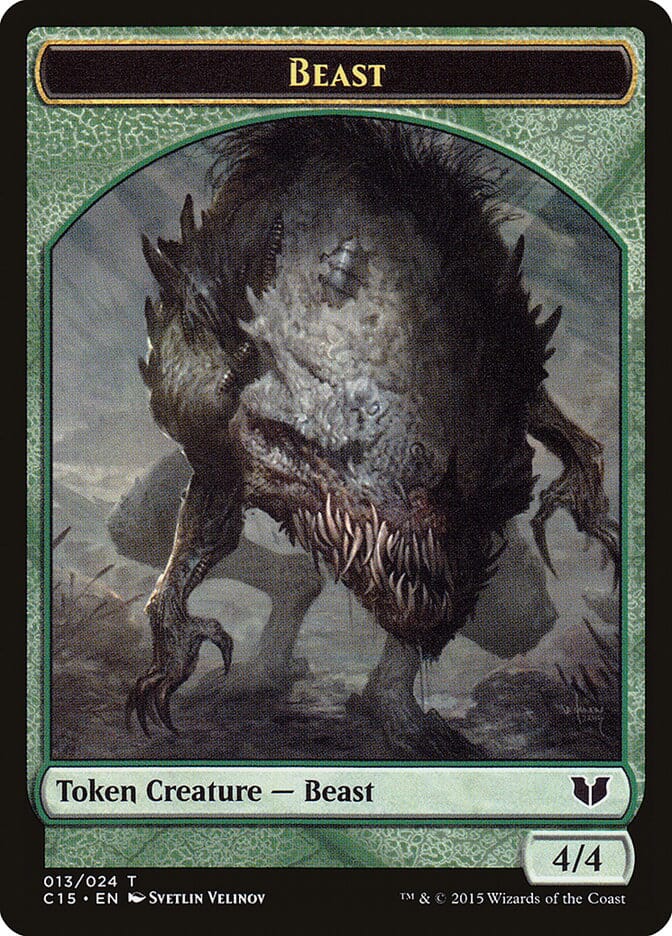Beast // Snake (017) Double-Sided Token [Commander 2015 Tokens] MTG Single Magic: The Gathering  | Multizone: Comics And Games