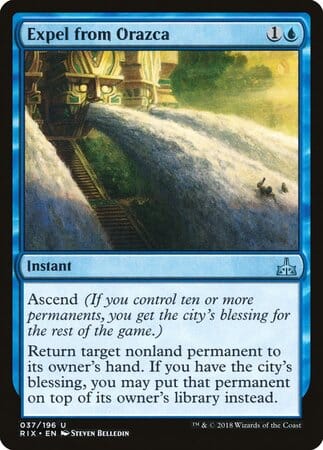 Expel from Orazca [Rivals of Ixalan] MTG Single Magic: The Gathering  | Multizone: Comics And Games