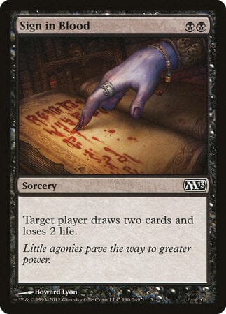 Sign in Blood [Magic 2013] MTG Single Magic: The Gathering  | Multizone: Comics And Games