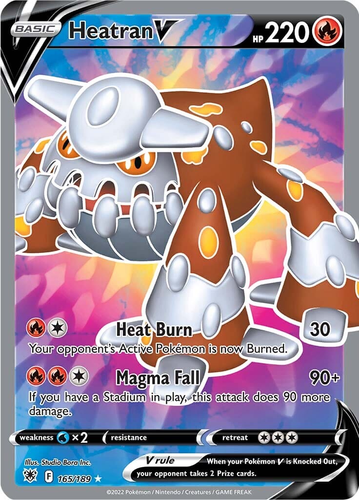 Heatran V (165/189) [Sword & Shield: Astral Radiance] Pokemon Single Pokémon  | Multizone: Comics And Games