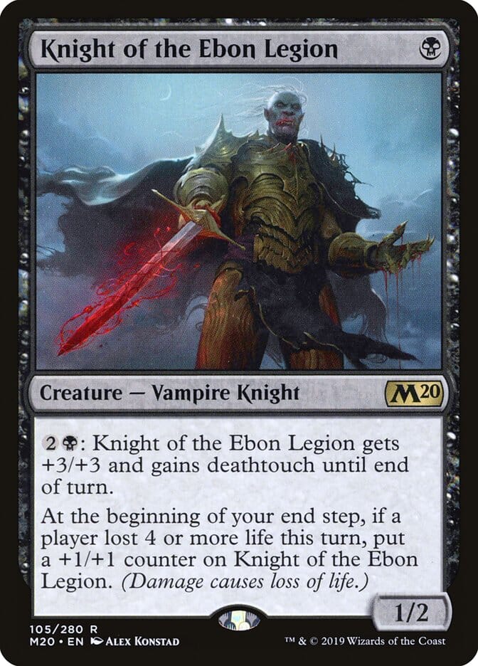 Knight of the Ebon Legion [Core Set 2020] MTG Single Magic: The Gathering  | Multizone: Comics And Games