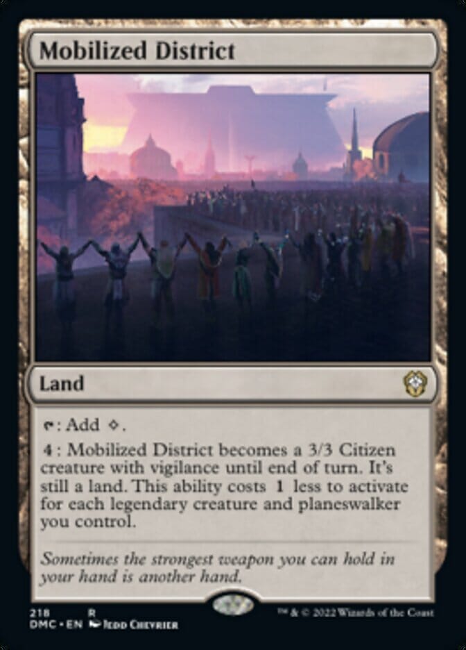 Mobilized District [Dominaria United Commander] MTG Single Magic: The Gathering  | Multizone: Comics And Games