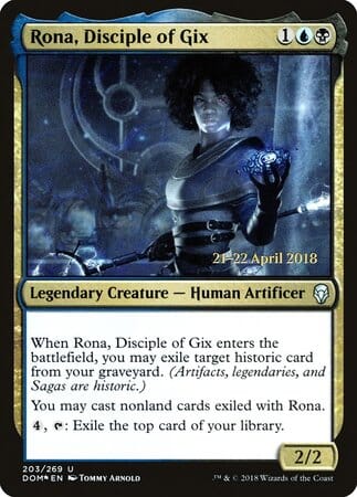 Rona, Disciple of Gix [Dominaria Promos] MTG Single Magic: The Gathering  | Multizone: Comics And Games