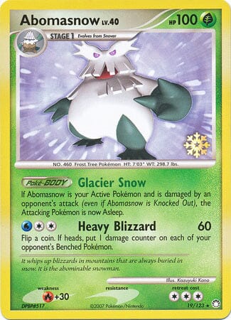 Abomasnow (19/123) [Countdown Calendar Promos] Pokemon Single Pokémon  | Multizone: Comics And Games