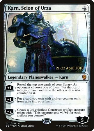 Karn, Scion of Urza [Dominaria Promos] MTG Single Magic: The Gathering  | Multizone: Comics And Games