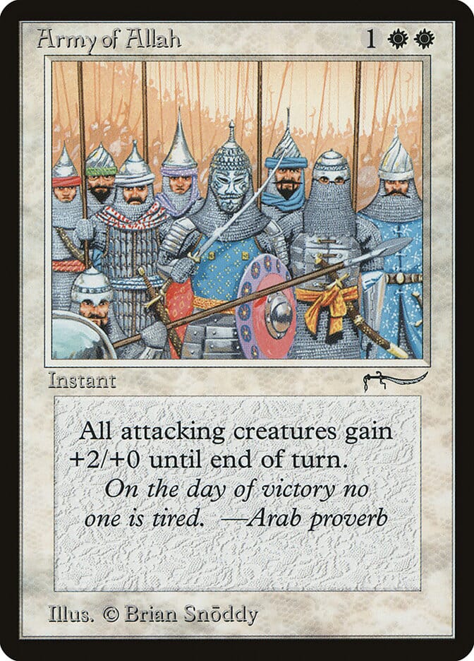Army of Allah (Light Mana Cost) [Arabian Nights] MTG Single Magic: The Gathering  | Multizone: Comics And Games
