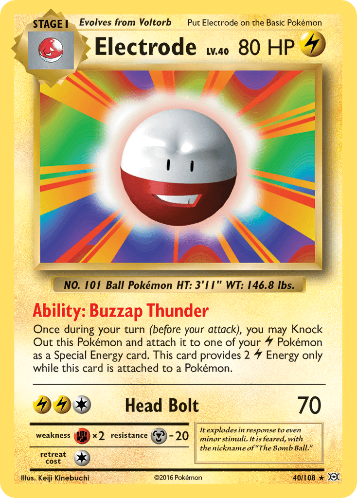 Electrode (40/108) [XY: Evolutions] Pokemon Single Pokémon  | Multizone: Comics And Games