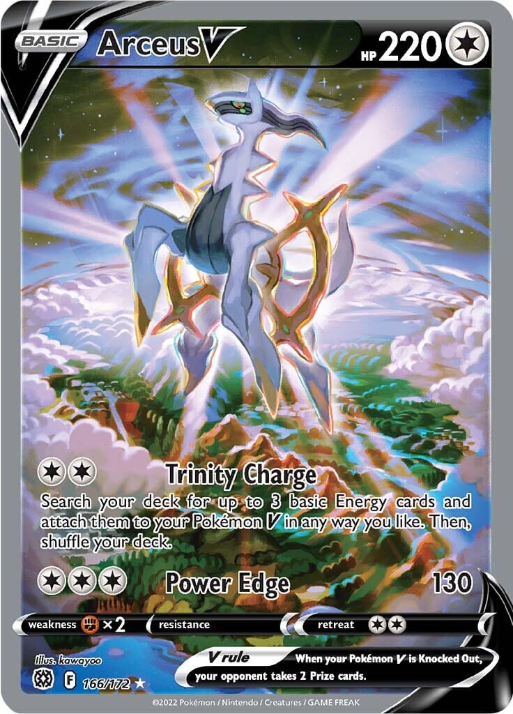 Arceus V (166/172) [Sword & Shield: Brilliant Stars] Pokemon Single Pokémon  | Multizone: Comics And Games