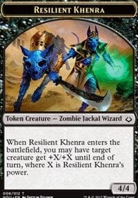 Resilient Khenra // Cat Double-sided Token [Hour of Devastation Tokens] MTG Single Magic: The Gathering  | Multizone: Comics And Games