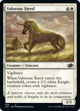 Valorous Steed [Jumpstart 2022] MTG Single Magic: The Gathering  | Multizone: Comics And Games